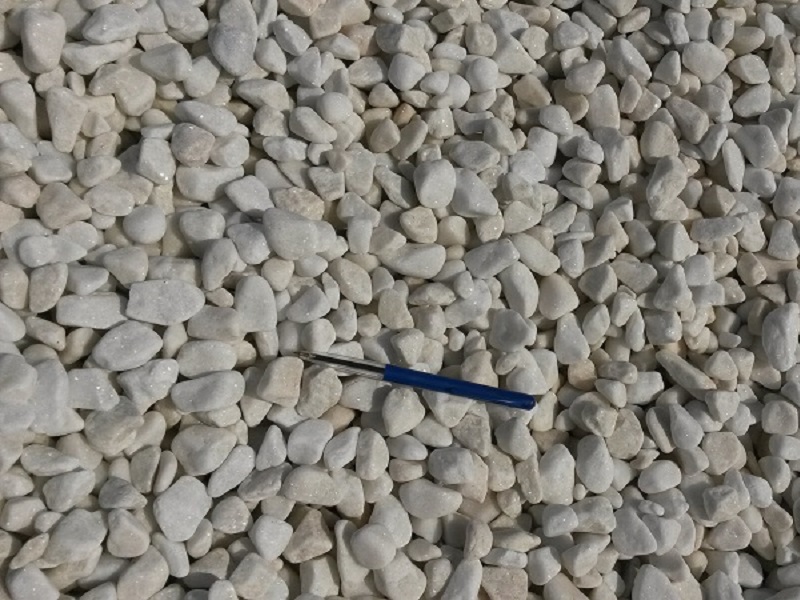 galet marbre blanc brillant 12/25